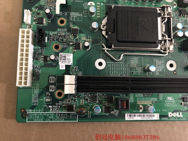 Dell F6X5P Optiplex 390 Small Form Factor (SFF) Socket 1155 / LGA11 Motherboard