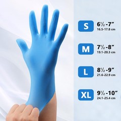 1000Pcs 4.5 Mil BLUE Nitrile Exam Gloves S/M/L/XL Latex-Free Medical Grade