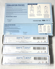 1000 Autoclave Pouches 800 2.75×10 in. 200 5.25×10 in. #611