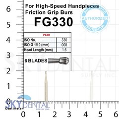 FG330 Kerr Carbide Burs Friction Grip up to 100x Bur 00400073