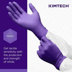 ® Safeskin Purple Nitrile Exam Gloves, Medium, Purple, Of 100