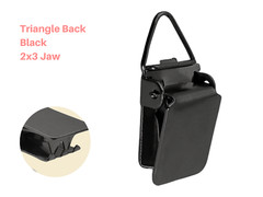 Triangle Back Hanging Clips Black Pack of 10 WISELINKERS