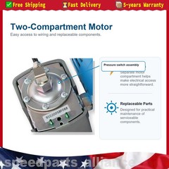 For Utility 1/2 HP 115/230V Self Priming Water Pump 30-50 PSI US