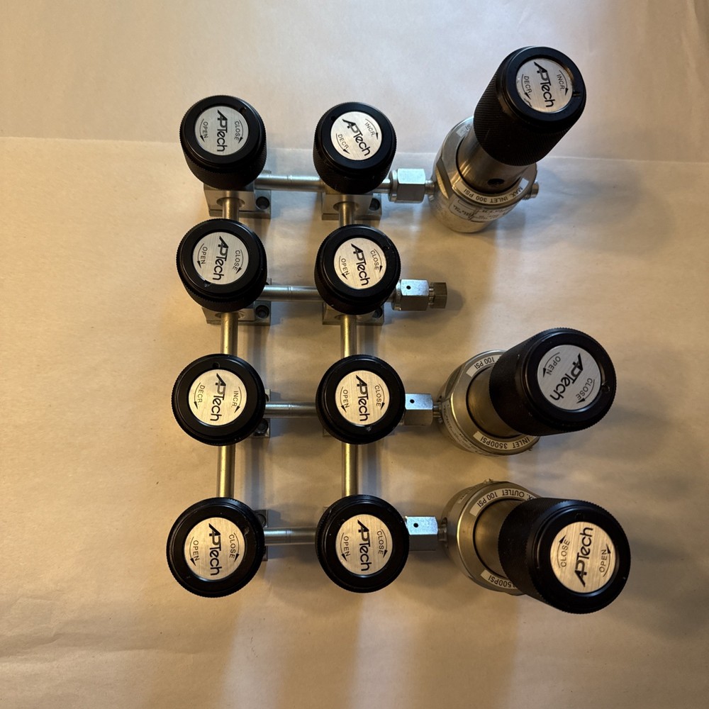 APTech AP VM 8003 10RA 8 Valves Pressure 3 Regulators AP1510sm AP1510SHM 2PW MV4