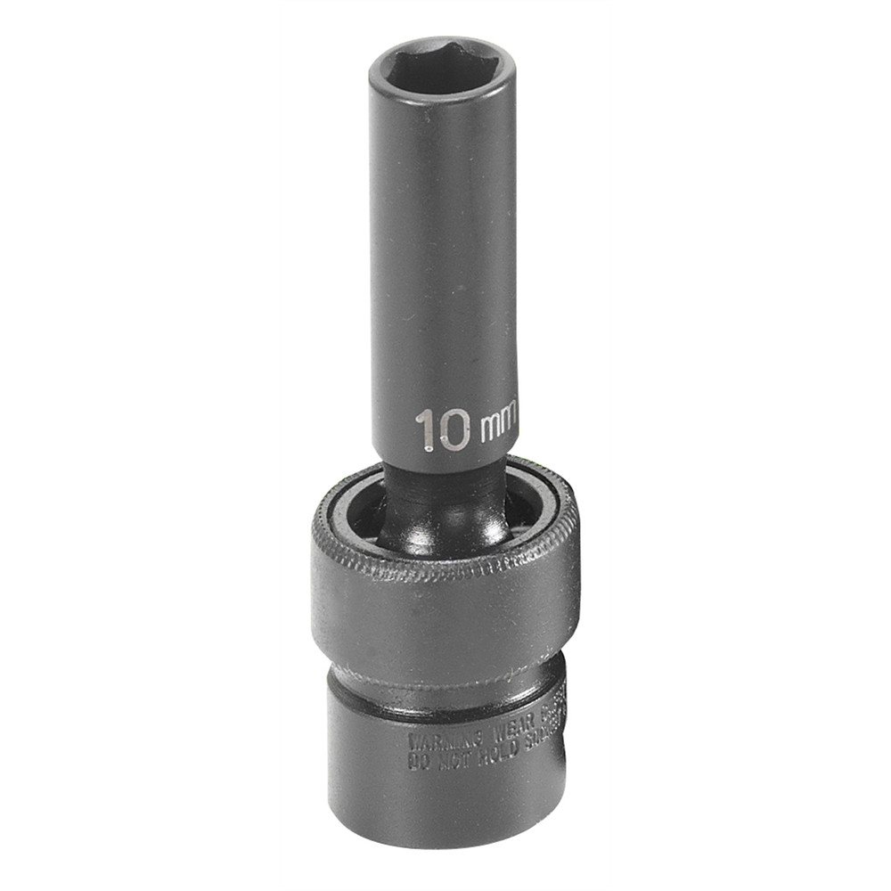 Grey Pneumatic 1010UMD Grey Pneumatic SOC 10MM 3/8D IMP UNIV 6PT DP BLK