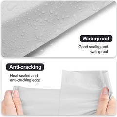 100 9×12 Mailing Bags Envelopes White Plastic Poly Mailers Self Sealing 2.5 MIL
