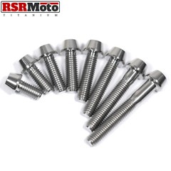 M5 Titanium Ti Taper Head Allen Bolts Screws 10 12 15 16 20 25 30 35 x0.8mm