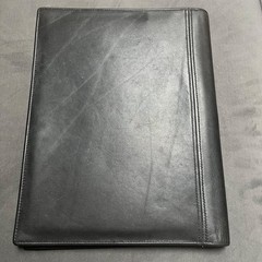 Vintage Coach Portfolio Bi-fold Black Real Leather Unisex 10×12.5 Rare