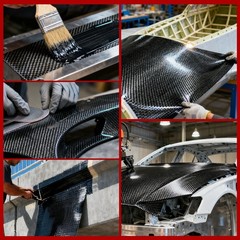 150cm x 20cm Real Carbon Fiber Fabric Cloth Roll 3k 200gsm 2×2 Twill Weave Black