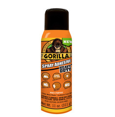 Gorilla Clear Spray Adhesive, 11 Ounce Can, New Condition