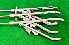 3pc Laparoscopic Bariatric Needle Holder Straight & Curved Jaw 5mmx45cm Reusable