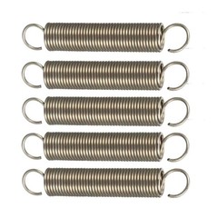 5 PCS Extension Spring Assortment 0.039×0.39×2.36 Inch Stainless Steel