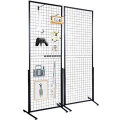 Uimoso 2′ x 5.6′ Grid Wall Panels Tower 2 Packs Wire Gridwall Display Racks