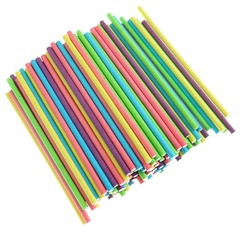 100 PCS 4 inch Colored Lollipop Sticks 10×3.5mm Paper Sticks 5 Assorted Colors