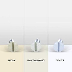 Wall Plate Screws 300 Pack 6/32 Inch Assorted Lengths Colors Ivory Almond White