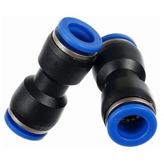 10X Air Pneumatic 1/4″ to 1/4″ 6mm to 6mm Straight Push in Connectors Quick A534