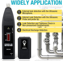 Pro Ultrasonic Leaking Detector Transmitter Auto Noise Finder, Electronic Stetho