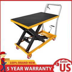 28.5″ Hydraulic Lift Table Cart ,500 Lbs Capacity Single Scissor Lifting Table