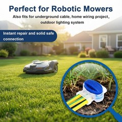 Moisture-Resistant Self-Stripping Connectors for Landscape Lighting & Irrigation