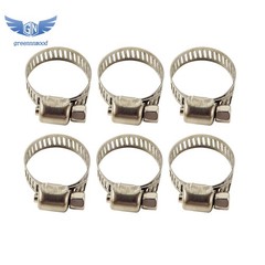 100 Pack 1/2″-3/4″ Stainless Steel Drive Hose Clamps Fuel Line Clip