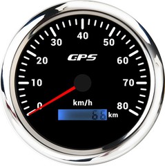 LED Universal 110MM GPS Speedometer 60/80/120/200KMH 80MPH Speed Gauge Meter
