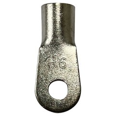 (25) Non-Insulated 6 Gauge #10 Ring Terminal Uninsulated Bare Wire Connector USA