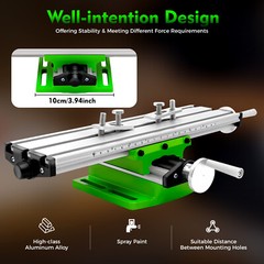 2 Axis Cross Slide Compound Bench Drill Vise Multifunction Milling Working Table