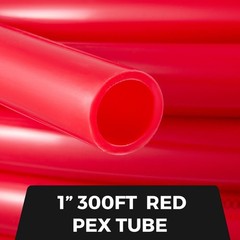 Red 1in x 300ft Non-Barrier PEX-B Tubing NSF Listed