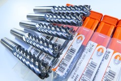 LOT ( 5 PCS ) IMCO 1/2″ POW-R-PATH CARBIDE 63234 END MILLS 7 FLUTE .060″ RADIUS