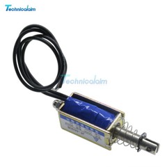 JF-0530B DC6V/12V/24V Push Pull Type Open Frame Solenoid Electromagnet Reset