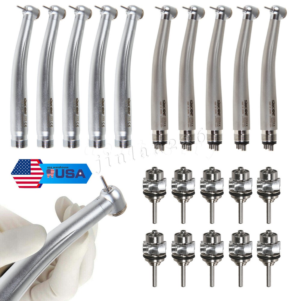 SANDENT NSK PANA MAX Style Dental High Speed Handpiece Push 2/4 Hole Turbine