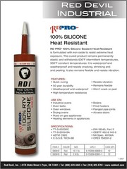 RD PRO Red RTV Silicone Sealant 12pk 2.8oz Industrial Heatproof Waterproof