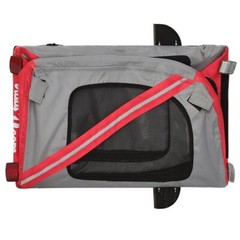 Pet Bike Trailer Red and black Oxford fabric, iron, PVC Medium
