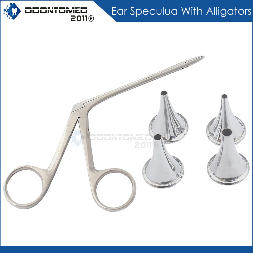 5 Pcs Set Hartmann Ear Speculum Micro Alligator 3″Ent Surgical Nasal Ds-1143