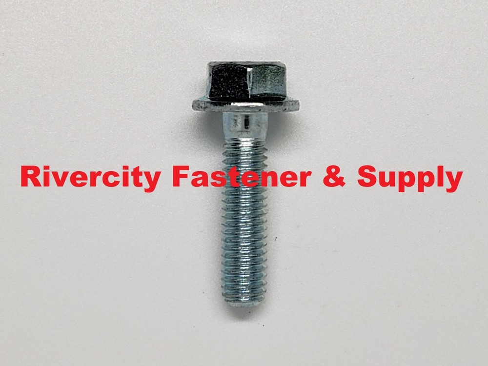 M6-1.0×25 Flange Bolts 6mm x 1.0 x 25mm Grade 10.9 Steel Screws M6x1.0 x 25