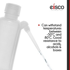 Wash Bottle, 500ml – Polyethylene – Translucent, Unbreakable – Screw Cap with…