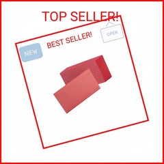 Oxford Ruled Color Index Cards, 3″ x 5″, Cherry, 100 Per Pack (7321 CHE)