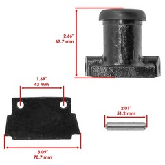 Caltric 1676387M92 1676387V92 3186484M91 Slave Cylinder for Massey Ferguson