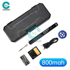 Digital USB Smart Temperature Adjustable Soldering Iron 800mAh Battery Portable