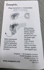 *Box of 50* Swagelok Stainless Steel Tube Plug Fitting, 3/8″ Tube, SS-600-P