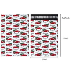 80 Pcs Christmas Poly Mailer Set Festive Shipping Bags Candy Cane Buffalo Pla…