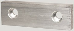 1 Pair Gibraltar Soft Aluminum Vise Jaws, Flat/No Step, for 6″ Vises