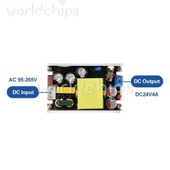 AC 95-265V to DC 24V 4A / 12V 8A 100W High-Power Switching Power Supply Board