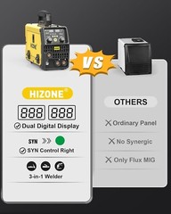 135A MIG Welder 110V Flux Core MIG Welder/Lift TIG/Stick 3 in 1 Welding Machine