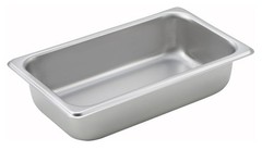 Hotel Pan 1/4 Size 2.5 Deep Stainless Steel SPQ2 Winco 1/2-Inch
