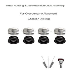 US Dental Overdenture Abutment Retention Cap Locator male processing Inserts Set