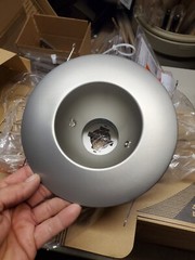 Lot of 1 Lithonia Lighting 6″ Nickel Open Shallow Trim CO1BN Recessed Ceiling