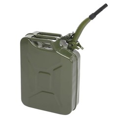 Army Green Fuel Can 5Gal 20L Gas Gasoline Fuel Army Backup Metal Steel Tank
