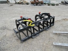 New 78″ HD Log Root brush Grapple Bucket 2 Cylinder USA made Attachment