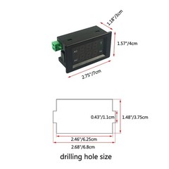 Digital Ac Voltage Frequency Meter Ac 80500v Voltmeter 4565hz Frequency Counter